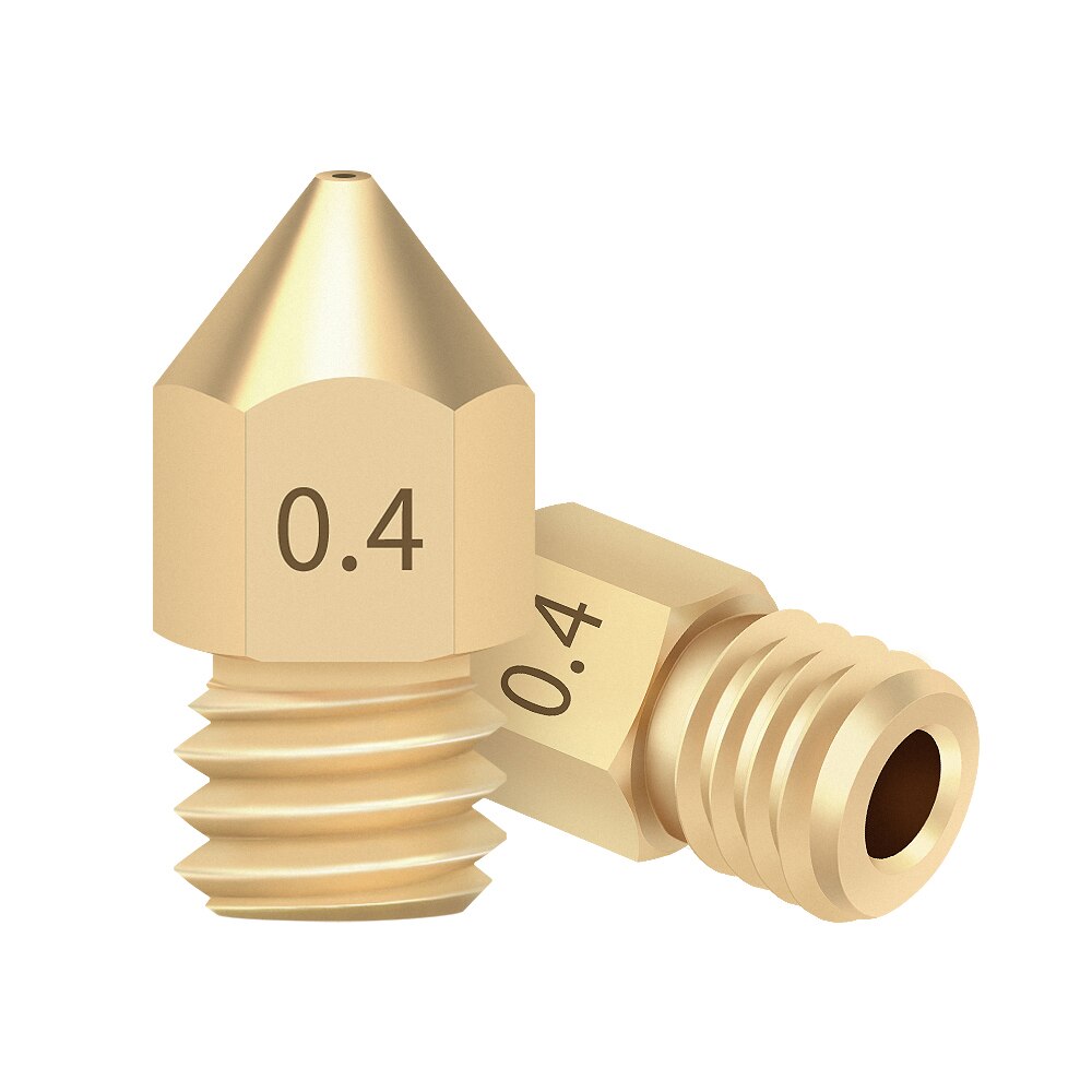 Custom 5/10PCS Mk8 Nozzle 1.75MM Nozzle For 3D Printer CR10 CR10S Ender-3 Pro Extruder Brass Nozzle 0.2/0.3/0.4/0.5/0.6/0.8mm