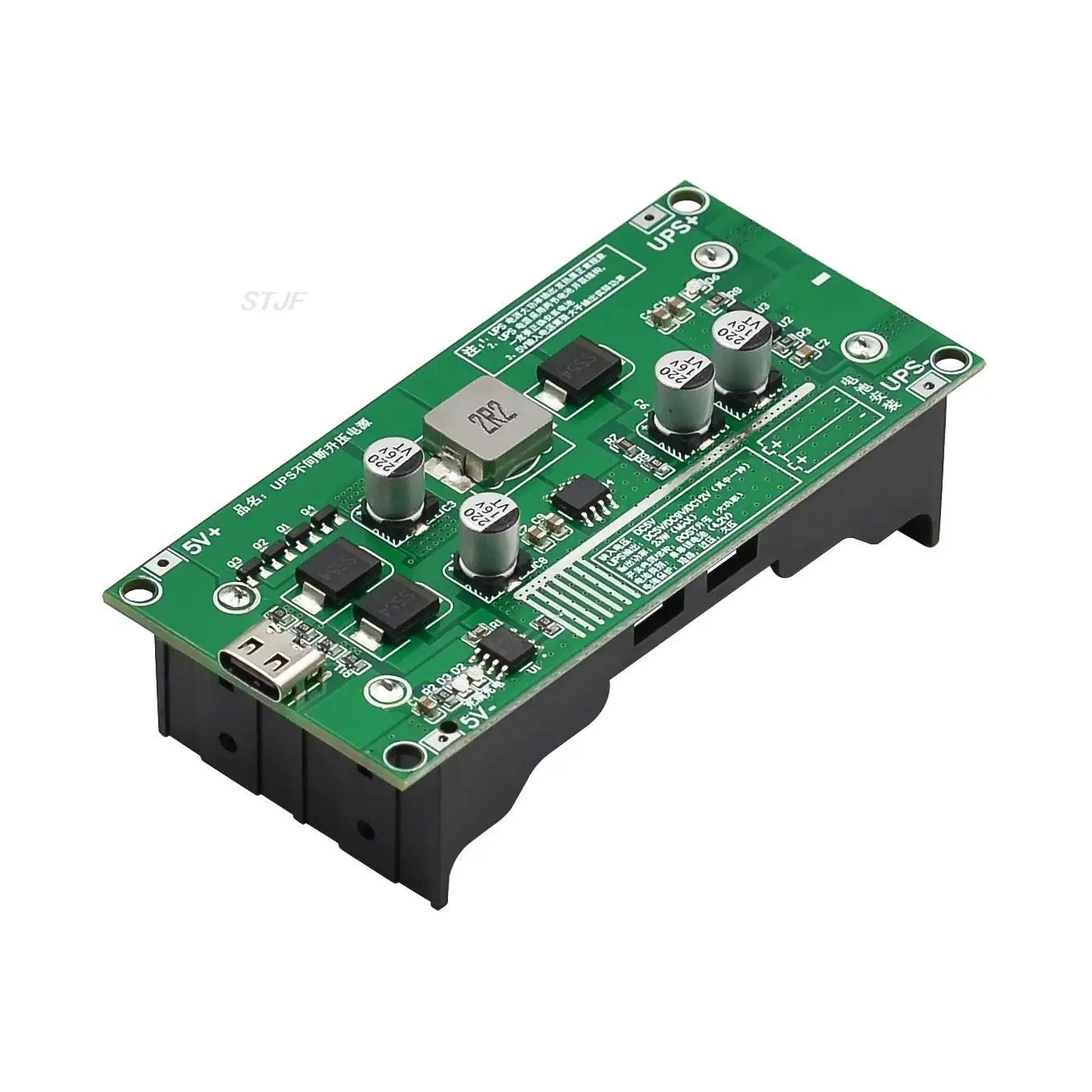 Custom Type-C 15W 3A 18650 Lithium Battery Charger Module DC-DC Step Up Booster Fast Charge UPS Power Supply / Converter 5V 9V 12V