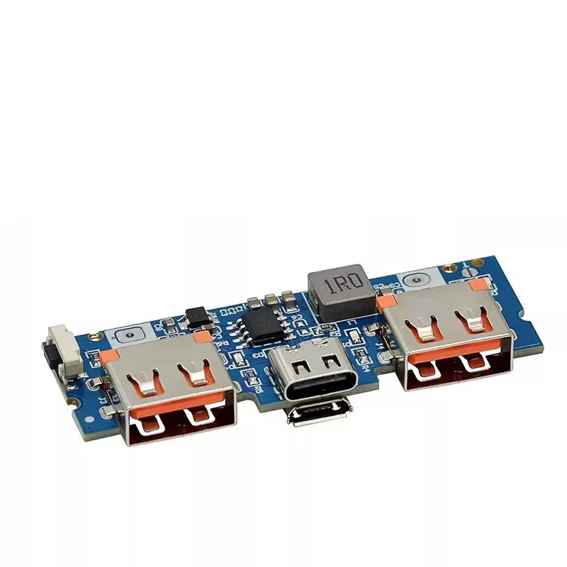 Custom Type-C USB 5V 2.4A Dual USB 18650 Boost Battery Charger Board Mobile Power Bank Accessories For Phone DIY