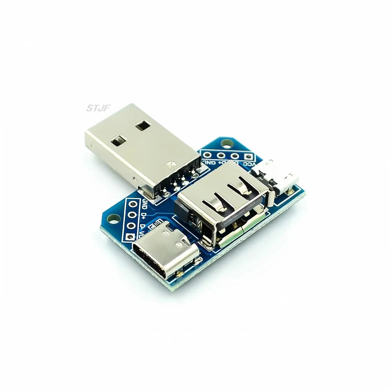 Custom USB Head Switchboard Male USB Connector to Type-c Micro USB Female USB 2.54-4P transfer test board USB adapter plate XY-USB4