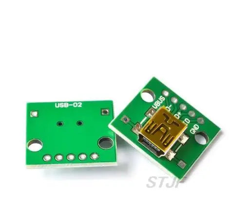 Custom USB Male Connector / MINI MICRO USB to DIP Adapter 2.54mm 5pin Female Connector B Type USB2.0 Female PCB Converter