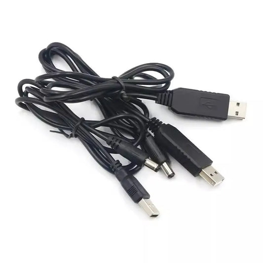 Custom USB Power Boost Line DC 5V to DC 9V / 12V Step UP Module USB Converter Adapter Router Cable 2.1x5.5mm Plug