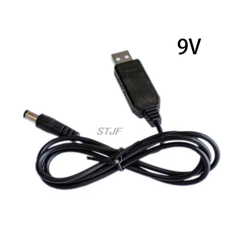 Custom USB Power Boost Line DC 5V to DC 9V / 12V Step UP Module USB Converter Adapter Router Cable 2.1x5.5mm Plug