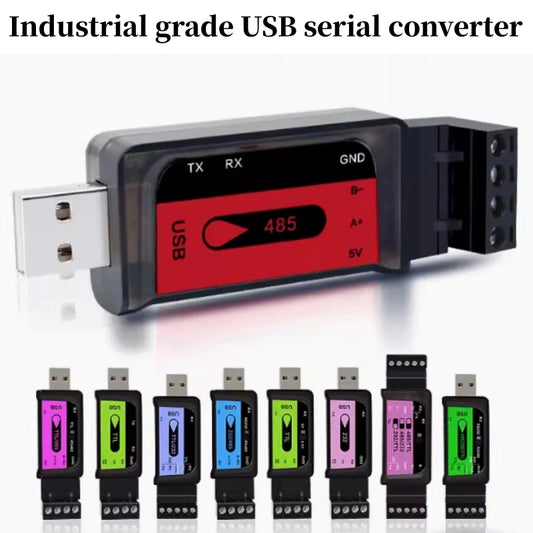 Custom USB to 485/TTL serial cable industrial 232 to interface communication TVS transient protection bidirectional code converter