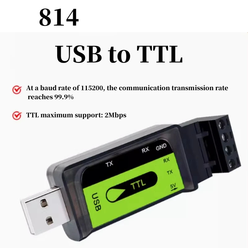 Custom USB to 485/TTL serial cable industrial 232 to interface communication TVS transient protection bidirectional code converter