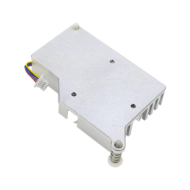 Custom Upgraded CPU Active Cooler for     Pi 5 Aluminum Fin Design Larger Heat Dissipation Area JST PWM Fan Silicone Heatsink
