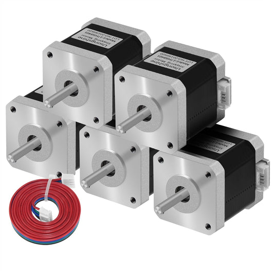 Usongshine 5Pcs/Lot Nema17 Stepper Motor 42 Motor 48Mm Nema 17 Motor 42Bygh 1.5A (17Hs8401) Motor 4-Lead For 3D Printer Cnc Xyz customize