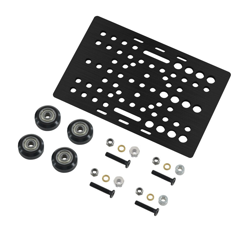 V Slot Gantry Set 20-80mm Gantry Plate With POM Wheels For Profiles Vslot Aluminum Plate Kits CNC Machine 3D Printer Part customize