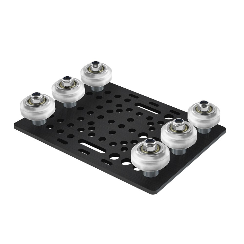 V Slot Gantry Set 20-80mm Gantry Plate With POM Wheels For Profiles Vslot Aluminum Plate Kits CNC Machine 3D Printer Part customize