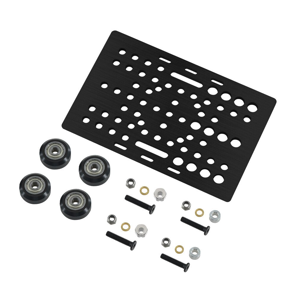 V Slot Gantry Set 20-80mm Gantry Plate With POM Wheels For Profiles Vslot Aluminum Plate Kits CNC Machine 3D Printer Part customize