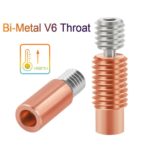 Custom V6 Titanium Alloy Bi-Metal Heatbreak Throat For E3D V6 HOTEND Heater Block For Prusa i3 MK3 Break 1.75MM Filament Smooth