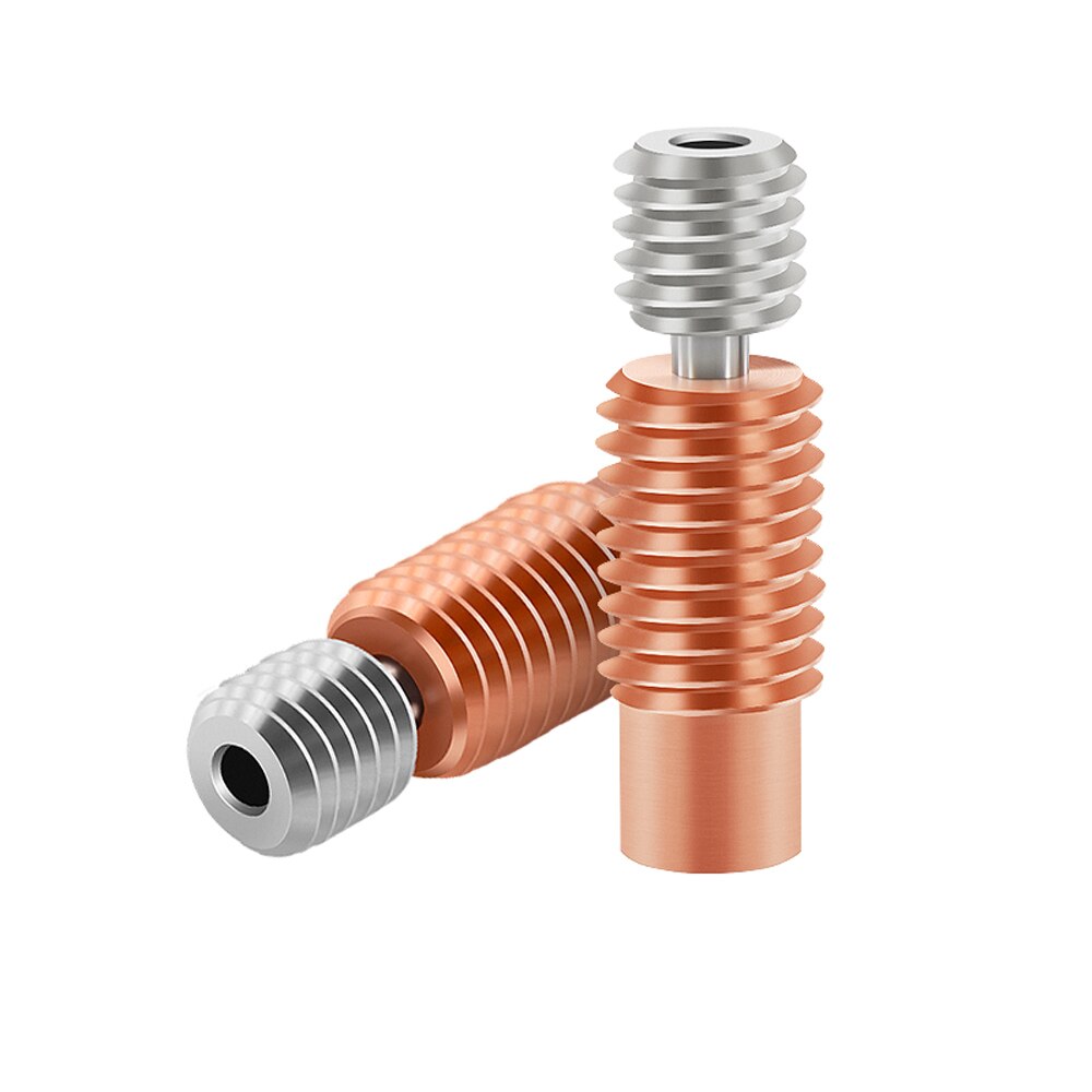 Custom V6 Titanium Alloy Bi-Metal Heatbreak Throat For E3D V6 HOTEND Heater Block For Prusa i3 MK3 Break 1.75MM Filament Smooth