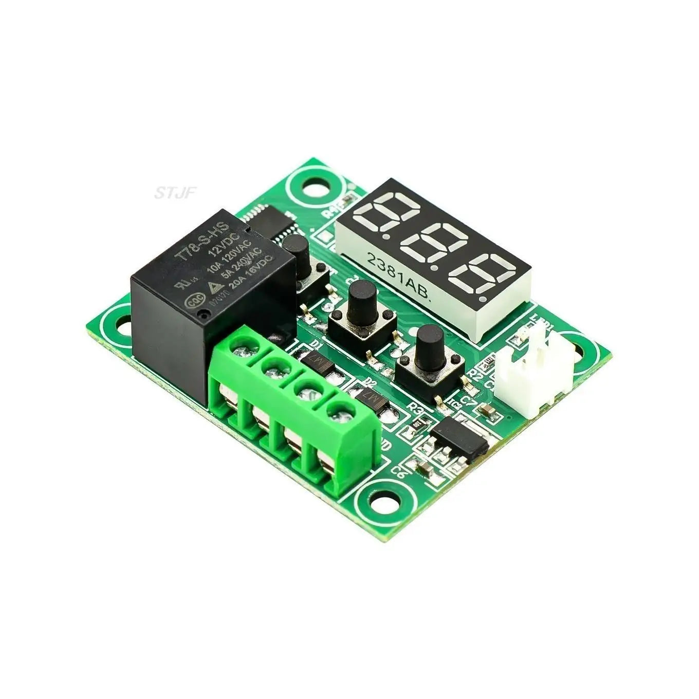Custom W1209 Blue/Red light  DC 12V digital temperature controllear thermostat temperature control thermostat switch plate W1209 case