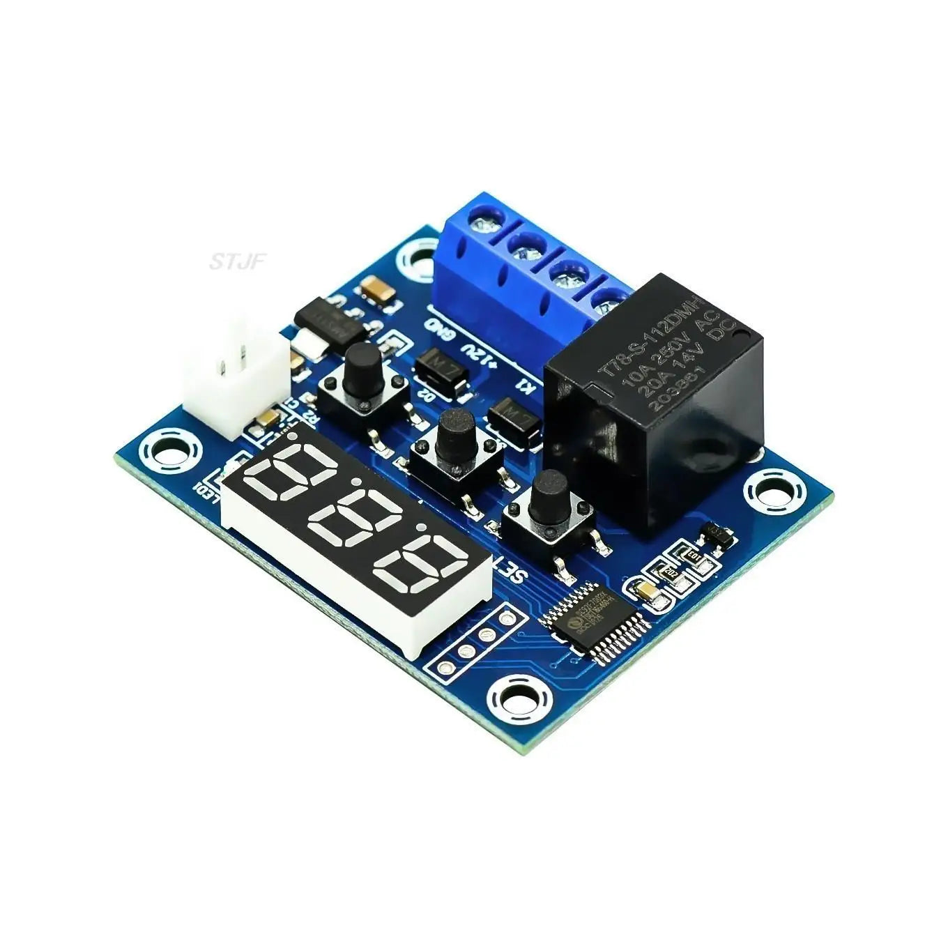 Custom W1209 Blue/Red light  DC 12V digital temperature controllear thermostat temperature control thermostat switch plate W1209 case