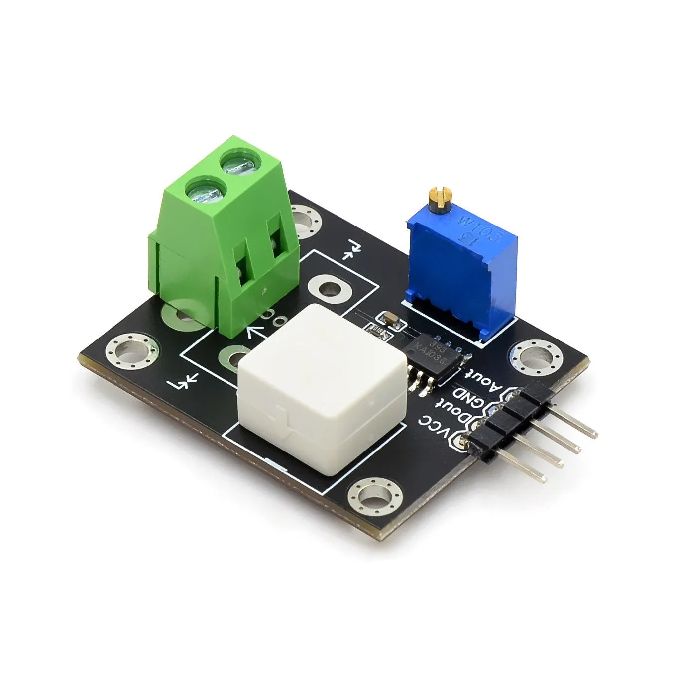 Custom WCS2702 Current detection sensor adjustable 2A Short circuit overcurrent protection module DC DC5V