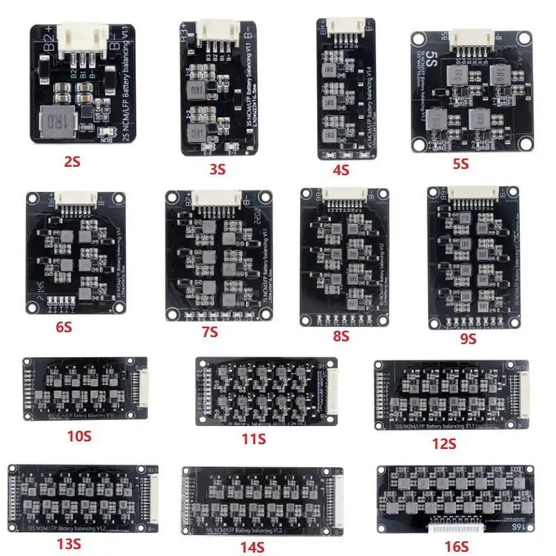 Custom Wholesale 1.2A 2S-17S High Current Equalizer Module Li-Ion Lifepo4 Lithium Battery Active Balancer Energy Transfer Bms
