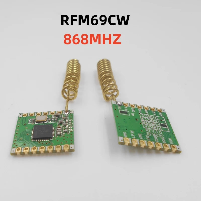 Custom With antenna RFM69CW 433/868/915mhz FSK Wireless Transceiver Module SX1231 13DB SPI 16*16mm