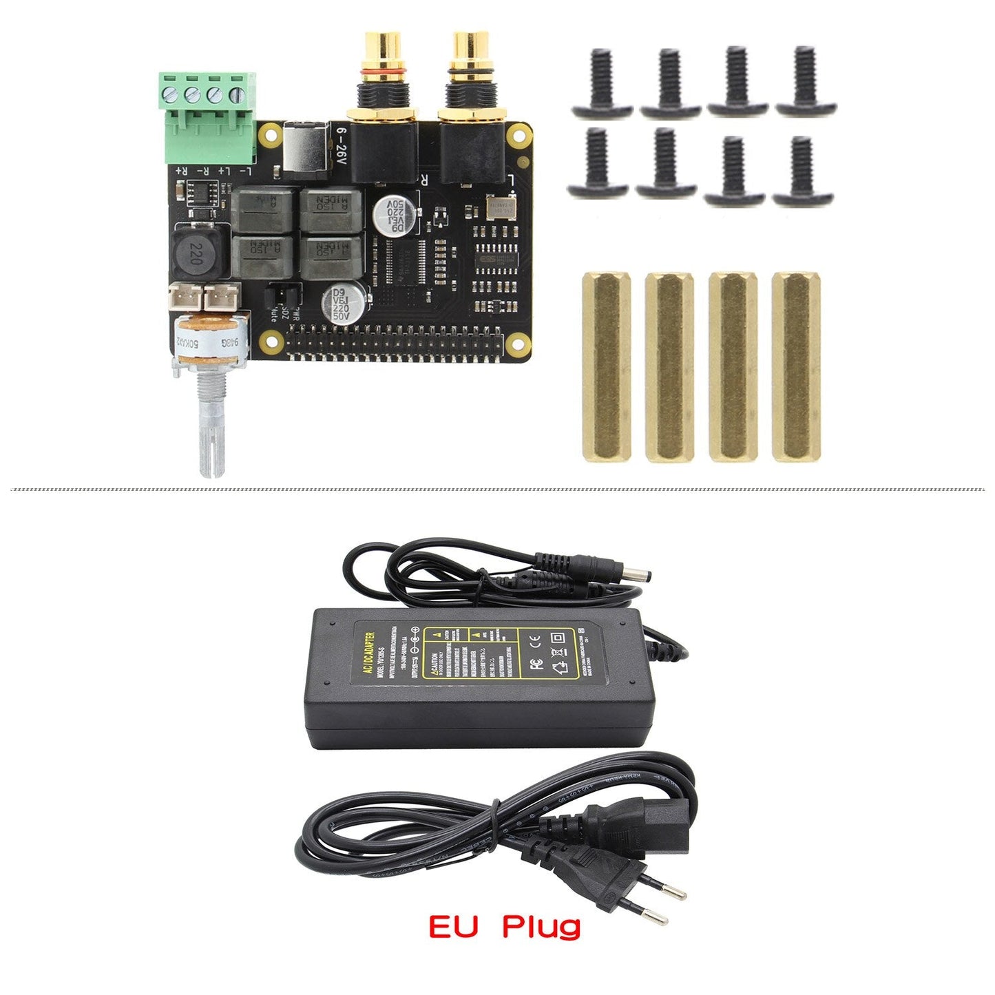 X5500 HiFi DAC+AMP Expansion Board Support X872/X710/X850/X860 Compatible with Raspberry Pi 4B/3B+/3B customize