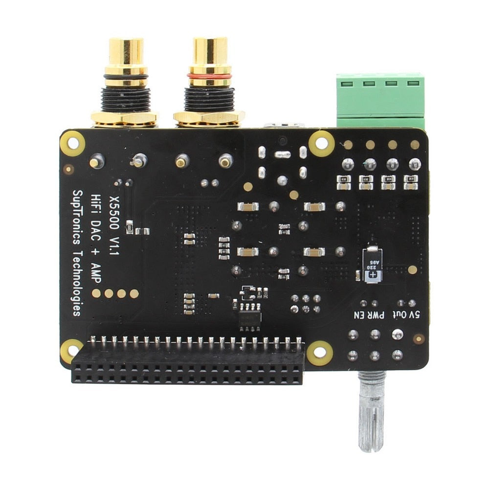 X5500 HiFi DAC+AMP Expansion Board Support X872/X710/X850/X860 Compatible with Raspberry Pi 4B/3B+/3B customize