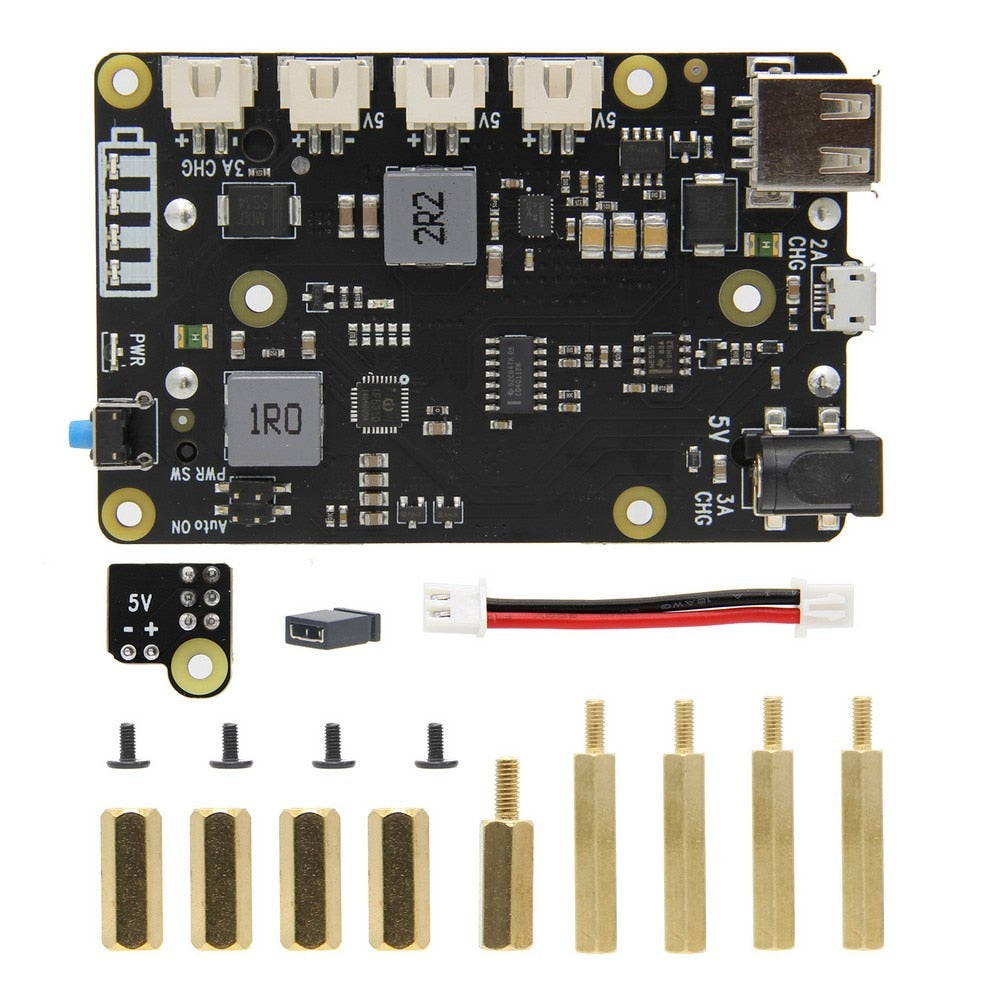 X705 UPS HAT 18650 Power Max 5.1V 8A Output Expansion Board Smart Uninterruptible Power Supply for Raspberry Pi 4 Model B/3B+/3B customize