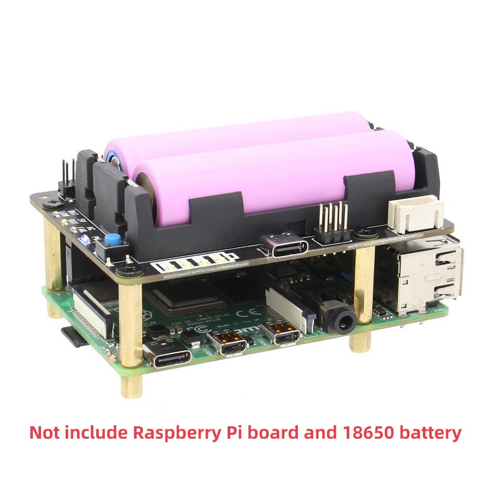 X728 V1.2 UPS HAT& Power Management Board with AC Power Loss Detection, Auto On & Safe Shutdown Function for Raspberry Pi 4B/3B+ customize