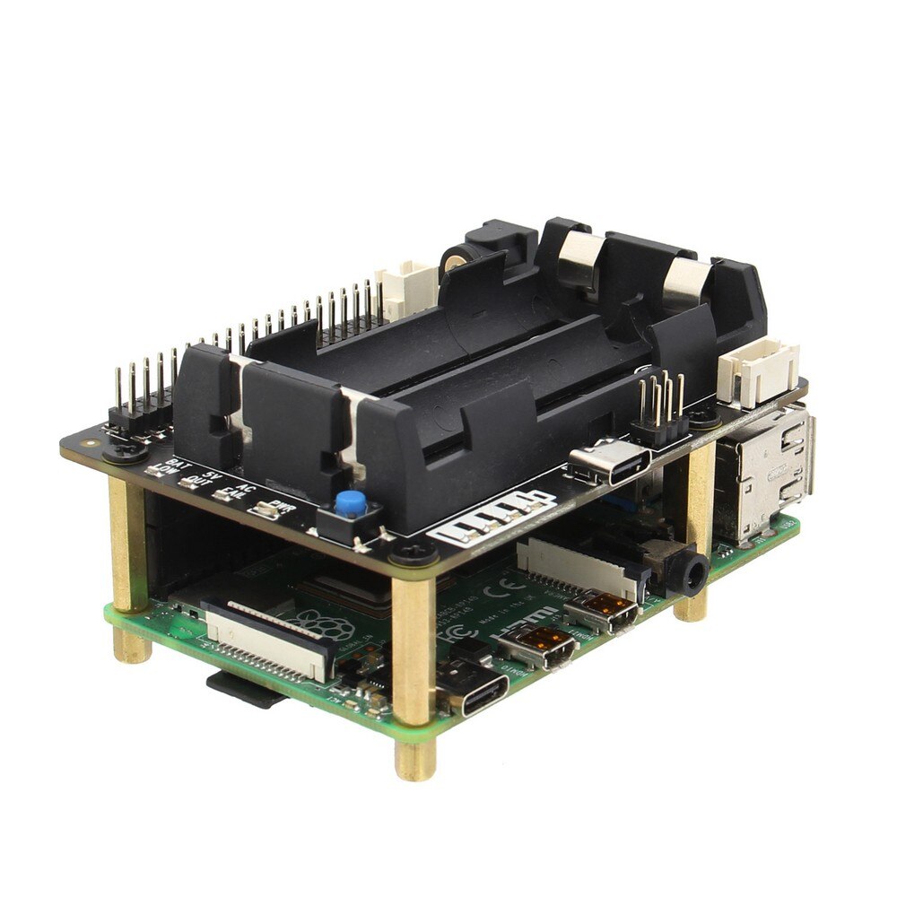 X728 V1.2 UPS HAT& Power Management Board with AC Power Loss Detection, Auto On & Safe Shutdown Function for Raspberry Pi 4B/3B+ customize