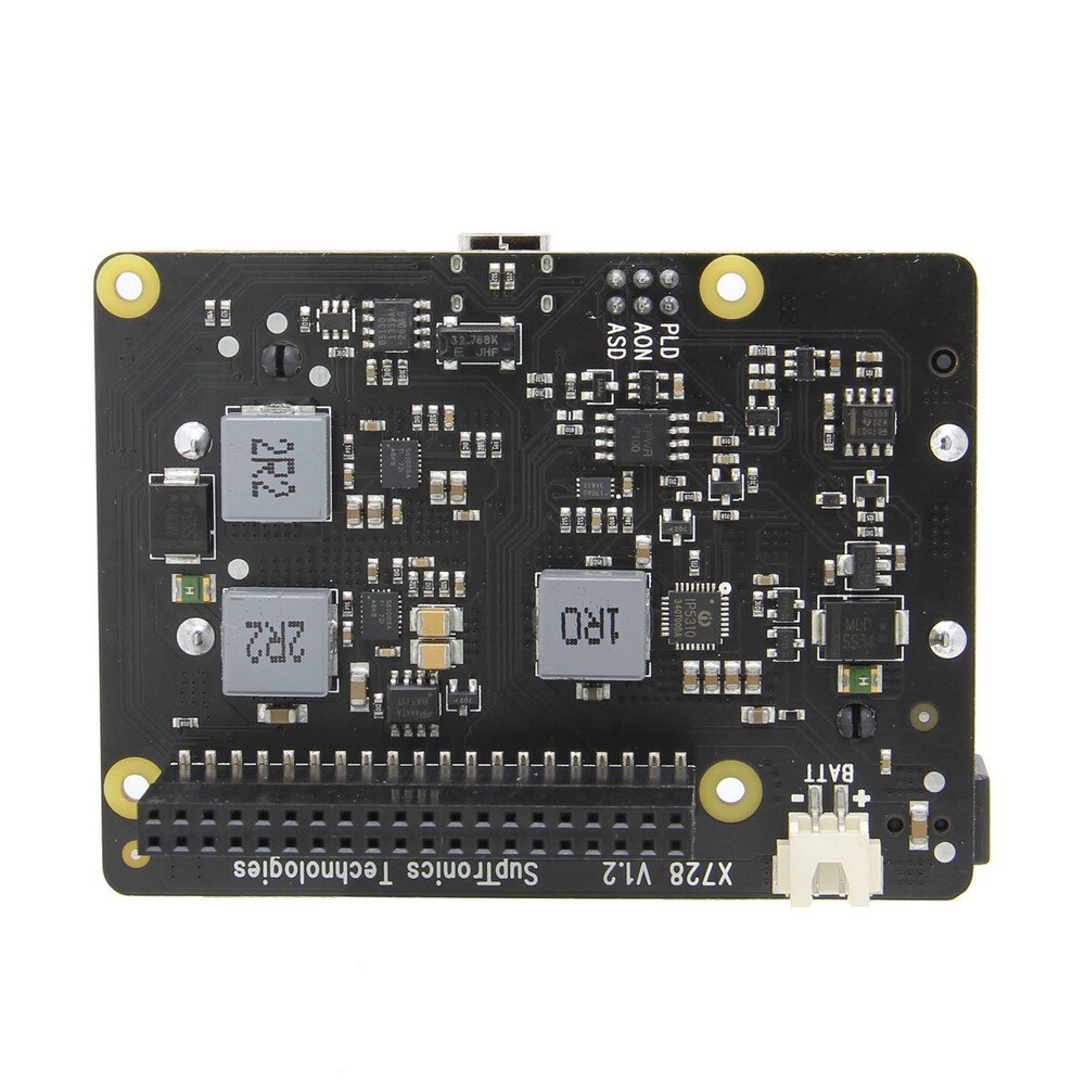 X728 V1.2 UPS HAT& Power Management Board with AC Power Loss Detection, Auto On & Safe Shutdown Function for Raspberry Pi 4B/3B+ customize