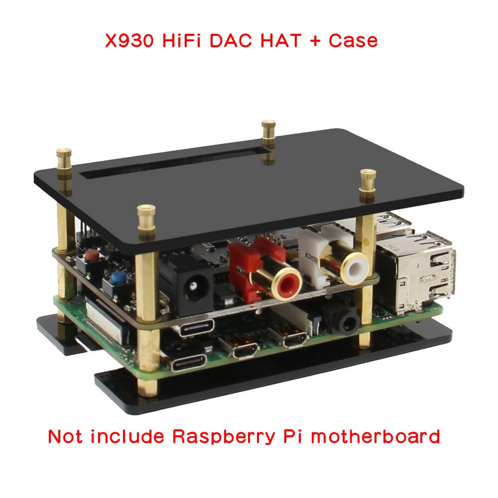 X930 HiFi DAC HAT Expansion Board for Raspberry Pi 4B/3B+/3B customize