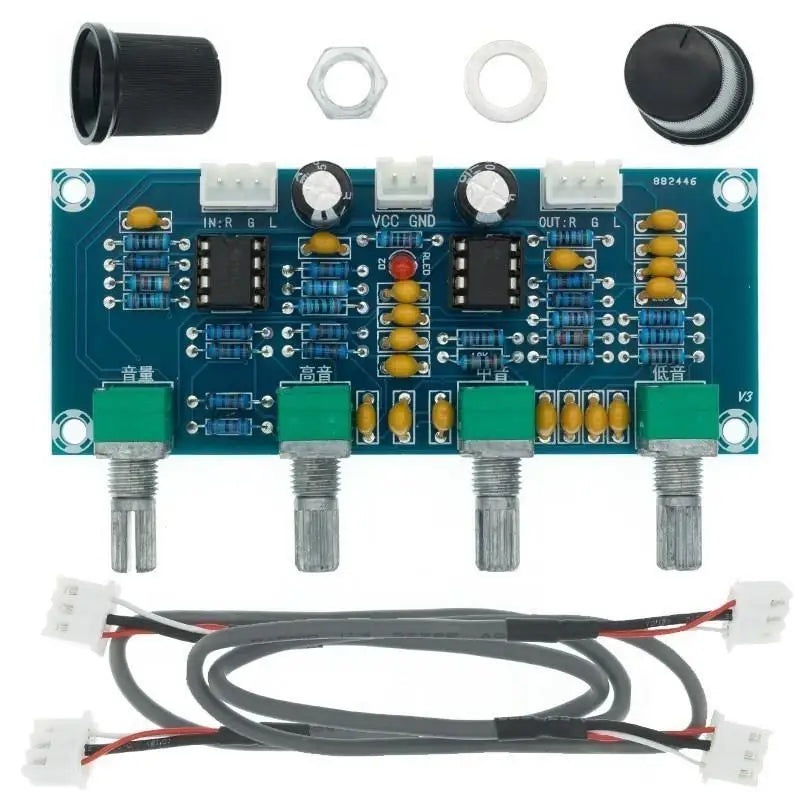 Custom XH-A901 NE5532 Tone Board preamp Pre-amp With treble bass volume adjustment pre-amplifier Tone Controller For amplifier Board