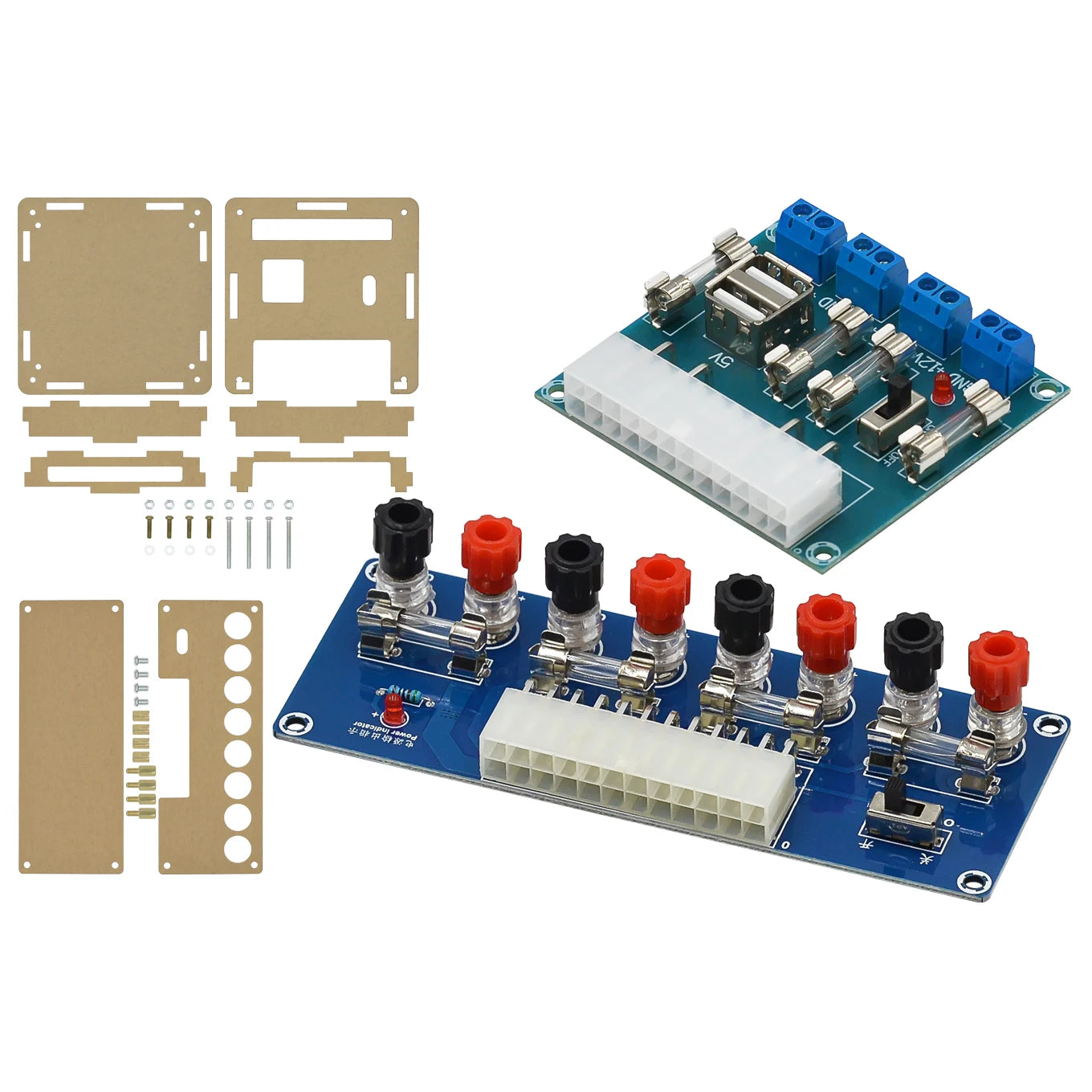 Custom XH-M229 HU-M28W 24Pin Desktop PC Chassis Power ATX Transfer to Adapter Board Power Supply Circuit Outlet Module Output Terminal