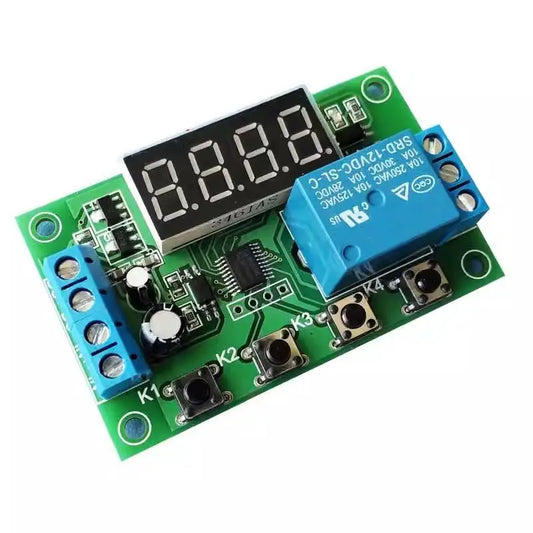 Custom YYC-2S LED Display Adjustable Programmable delay time relay module 5V12V24V fixed time decoupling pulse cycle power off trigger