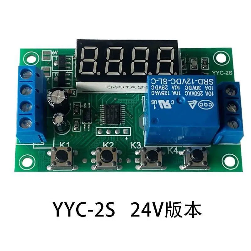 Custom YYC-2S LED Display Adjustable Programmable delay time relay module 5V12V24V fixed time decoupling pulse cycle power off trigger
