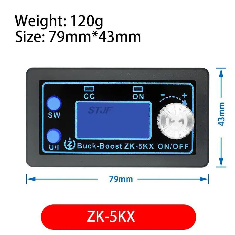 Custom ZK-5KX DC DC Buck Boost Converter CC CV 6-30V 5A 80W 5V 6V 12V 24V Power Module Adjustable Regulated laboratory power supply