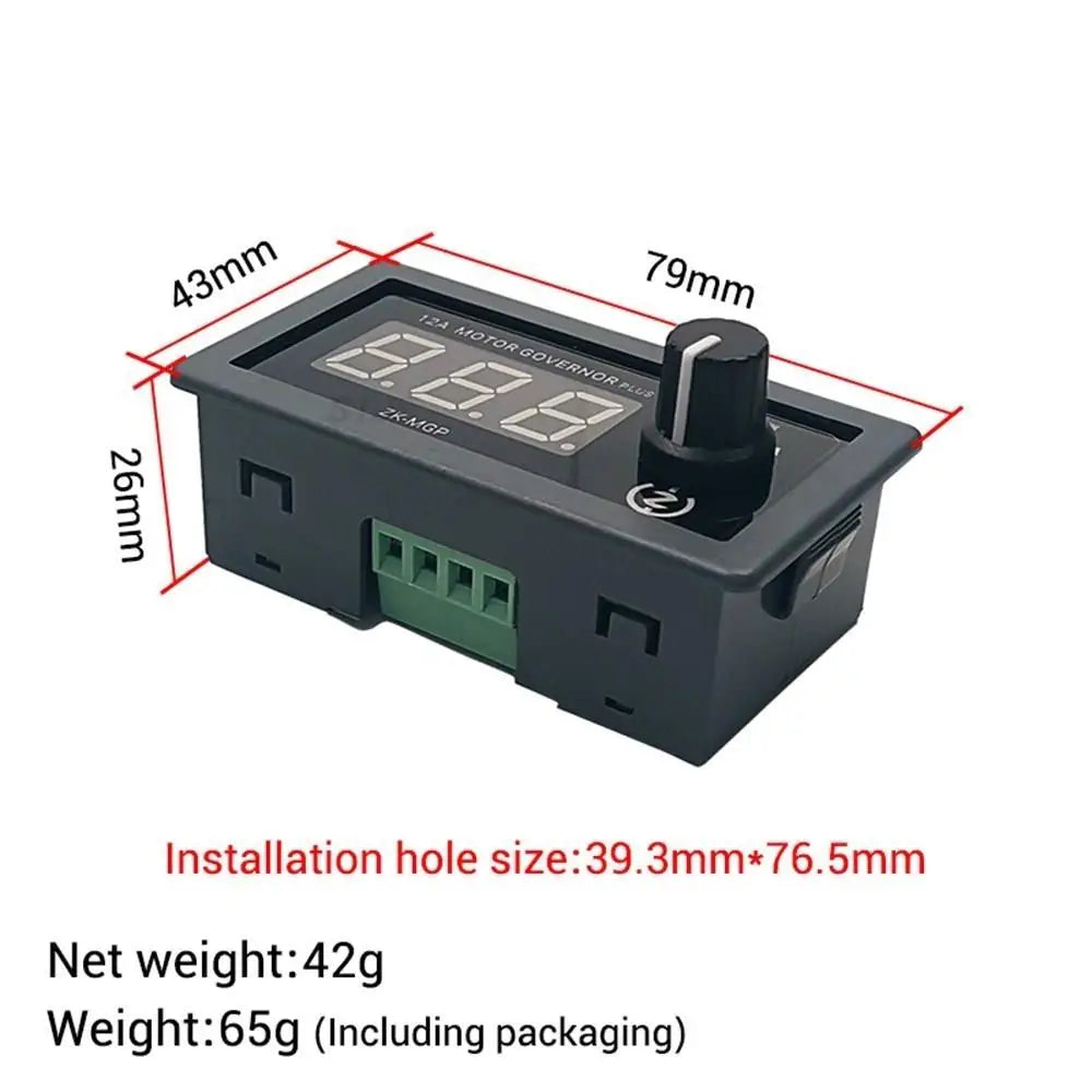 Custom ZK-MGP PWM DC Motor Speed Controller 1KHz-99KHz Frequency Adjustable Motor Governor LED Dimming DC 5-30V 12A Dual MOS Driver