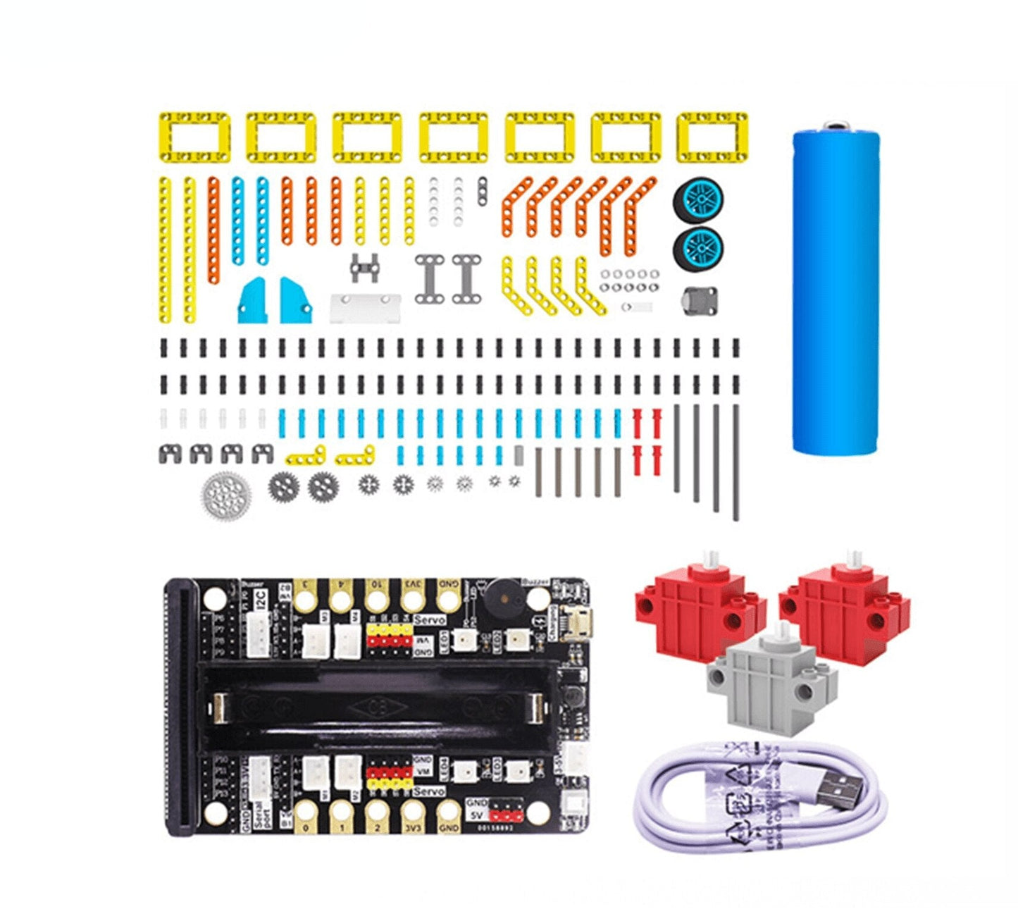 custom  5 In 1 Bouwsteen Running: Bit Robot Catr Kit Met App Afstandsbediening Voor Bbc Micro:bit V2