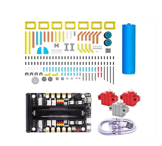 custom  5 In 1 Bouwsteen Running: Bit Robot Catr Kit Met App Afstandsbediening Voor Bbc Micro:bit V2