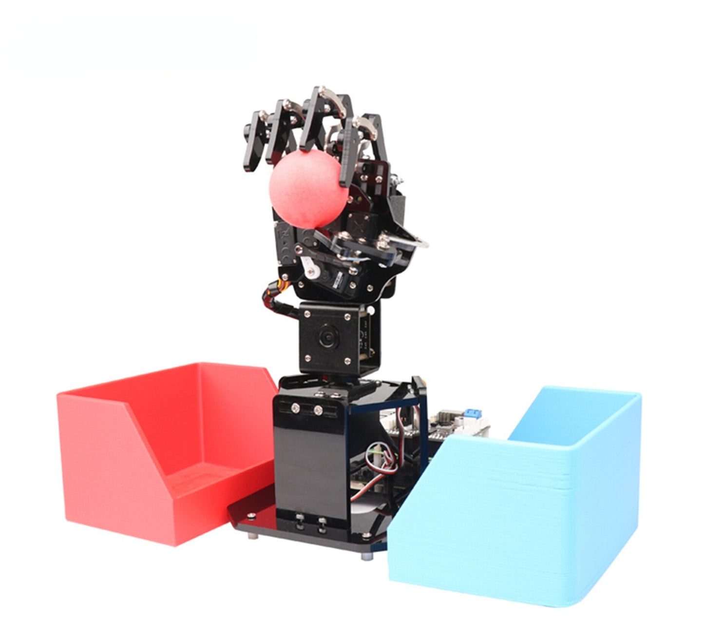 custom Dexterous Hand Uhandpi Manipulator Palm Robot Visuele Somatosensorische Erkenning Raspberry Pi Python Programmering