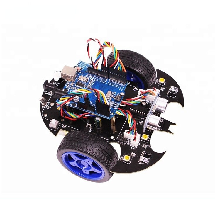 custom Draadloze Intelligente Controle Educatief Smart Bat Robot Auto Kit Voor Educatief Diy Leren