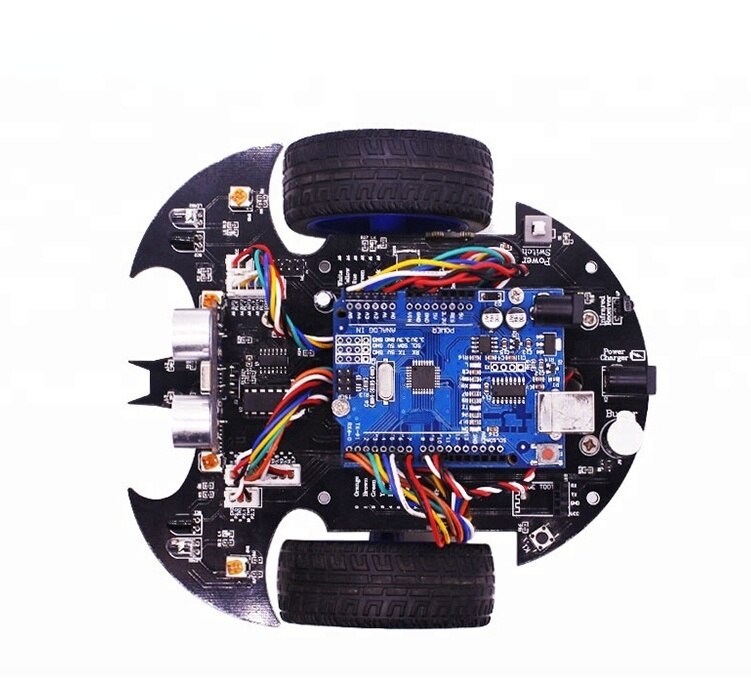 custom Draadloze Intelligente Controle Educatief Smart Bat Robot Auto Kit Voor Educatief Diy Leren