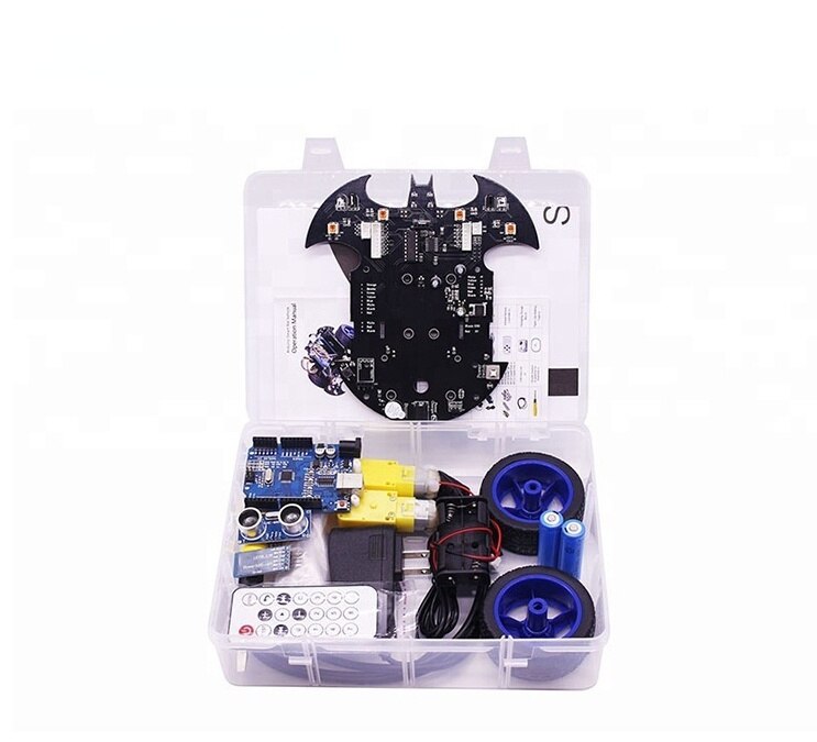 custom Draadloze Intelligente Controle Educatief Smart Bat Robot Auto Kit Voor Educatief Diy Leren