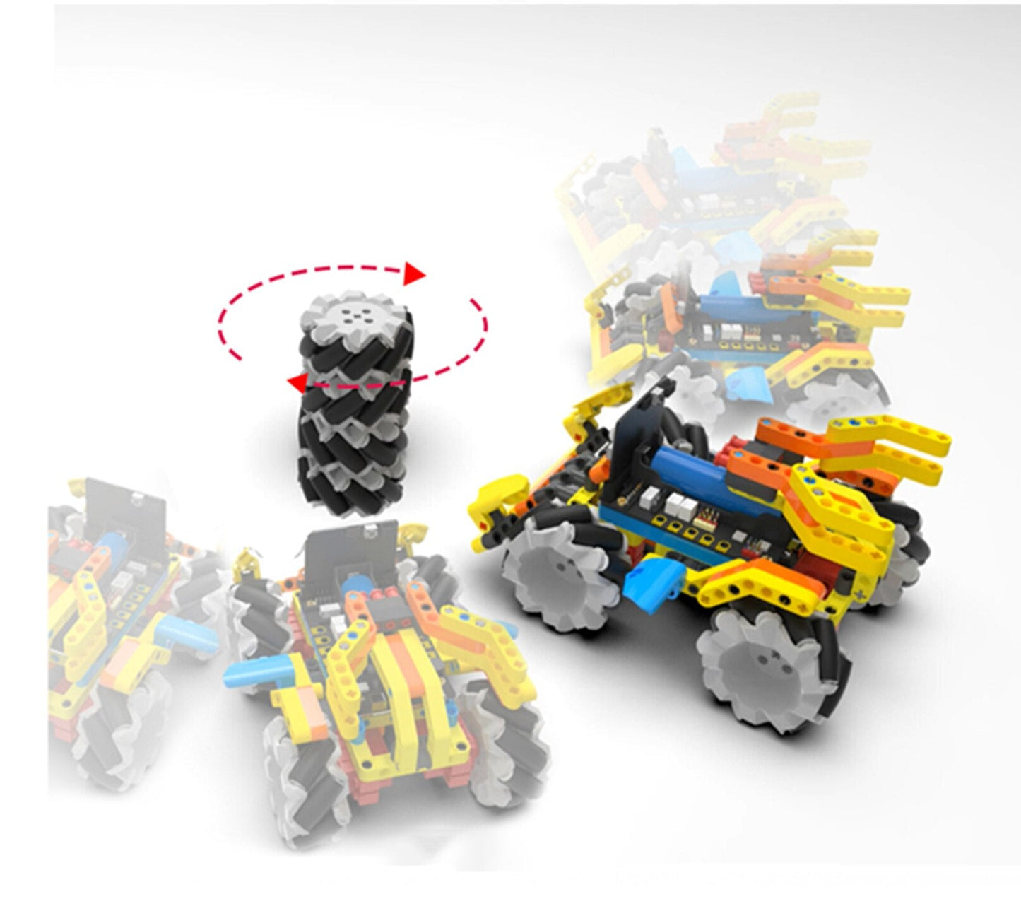 custom Educatief Programmering Omnidirectionele Beweging Robot Auto Gebaseerd Op Micro: Bit V2