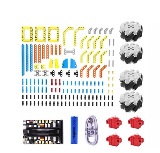 custom Educatief Programmering Omnidirectionele Beweging Robot Auto Gebaseerd Op Micro: Bit V2