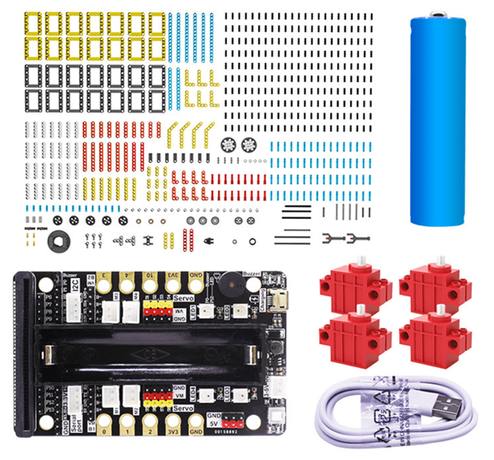 custom Innovatieve Diy Programmering Mechanische Bouwsteen Robotarm Speelgoed Aangedreven Zonder Bbc Microbit V2