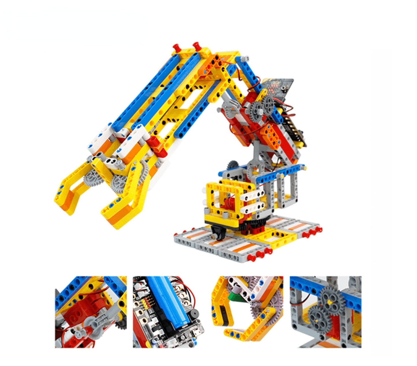 custom Innovatieve Diy Programmering Mechanische Bouwsteen Robotarm Speelgoed Aangedreven Zonder Bbc Microbit V2