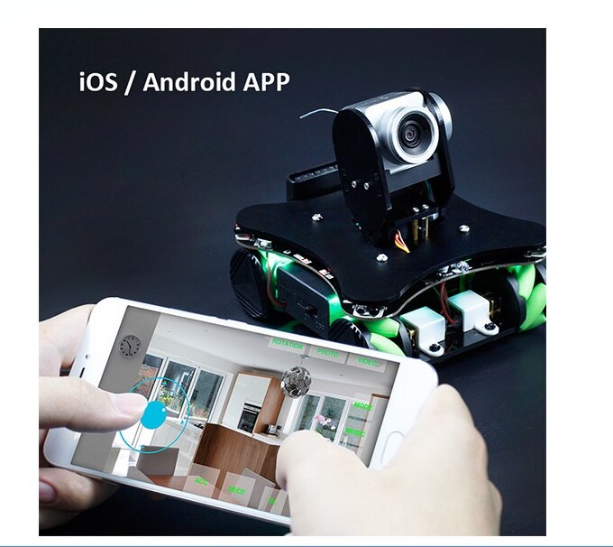 custom Mobiele Smart Auto Met Wifi Video En Mecanum Wielen Voor Leren C Taal
